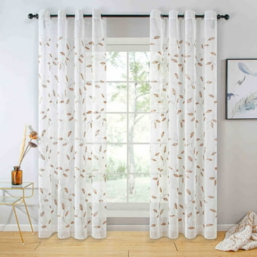 Home Decorative Sheer Curtain Panel, Valencia