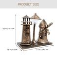 thumbnail image 3 of Novelty Lamp Light Brown Resin Lighthouse Design For Friends Bedside 1Pcs 6.1x5.7In, 3 of 8