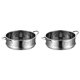 thumbnail image 1 of 2X Rejilla de Vapor para Alimentos de 20 cm, Vaporizador de Acero Inoxidable con Doble Oreja para Olla de Sopa, Olla de Leche, Utensilios de Cocina, 1 of 5