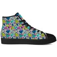 thumbnail image 4 of Aidianart 80s High Top Canvas Sneakers Womens High Top Shoes Size 11, 4 of 5