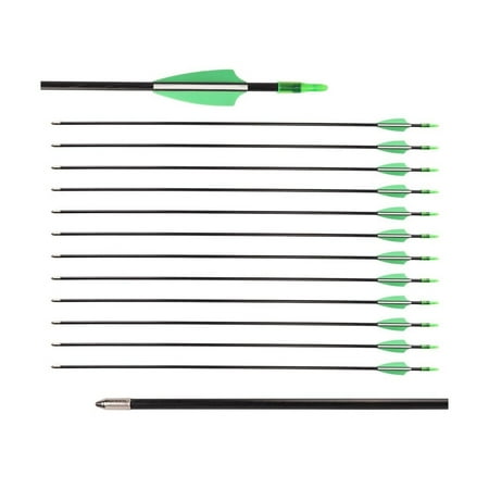Fiberglass Arrows - Archery Practice Target Arrows with Blunt Tips 28
