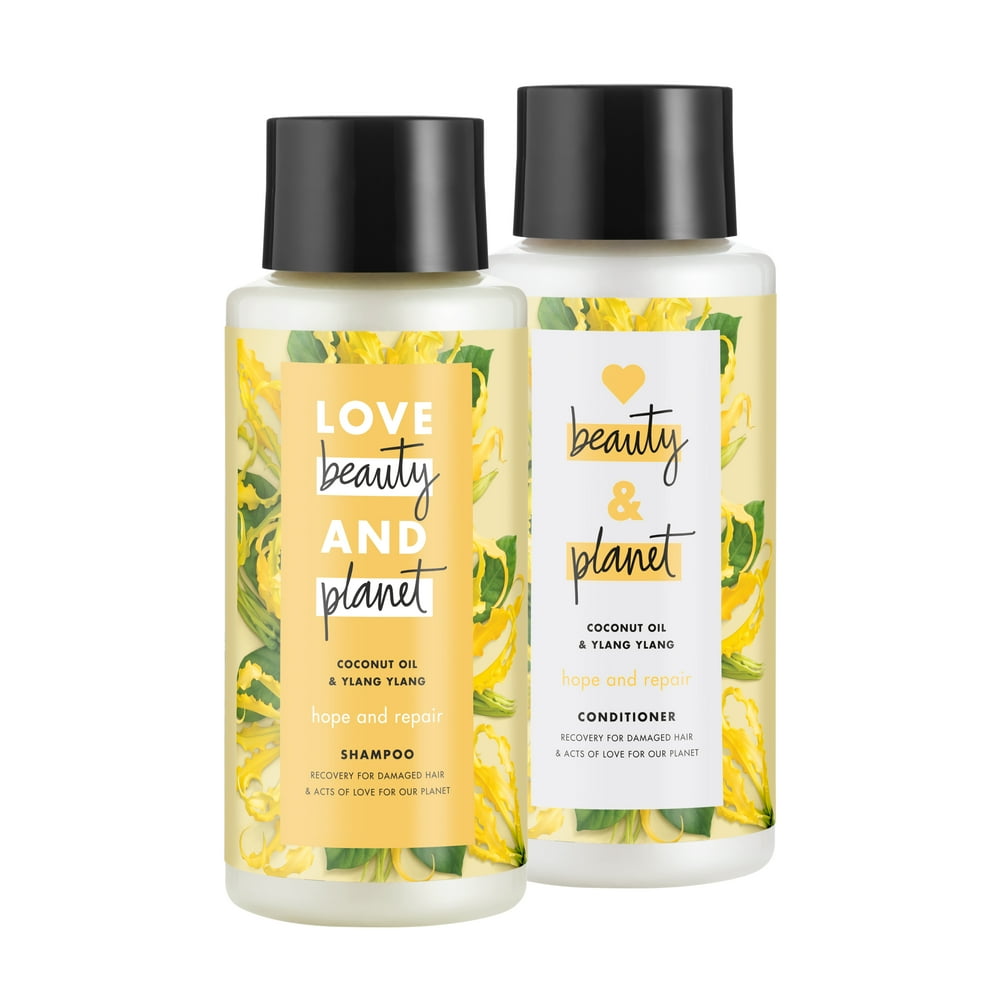 Love Beauty And Shampoo and Conditioner Coconut Oil & Ylang Ylang 13.5 oz, 2 count