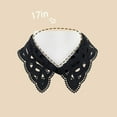 thumbnail image 5 of CAILDANL Hollow Design Lapel False Collar Detachable Blouse Fake Half Shirt Collar for Women, 5 of 5