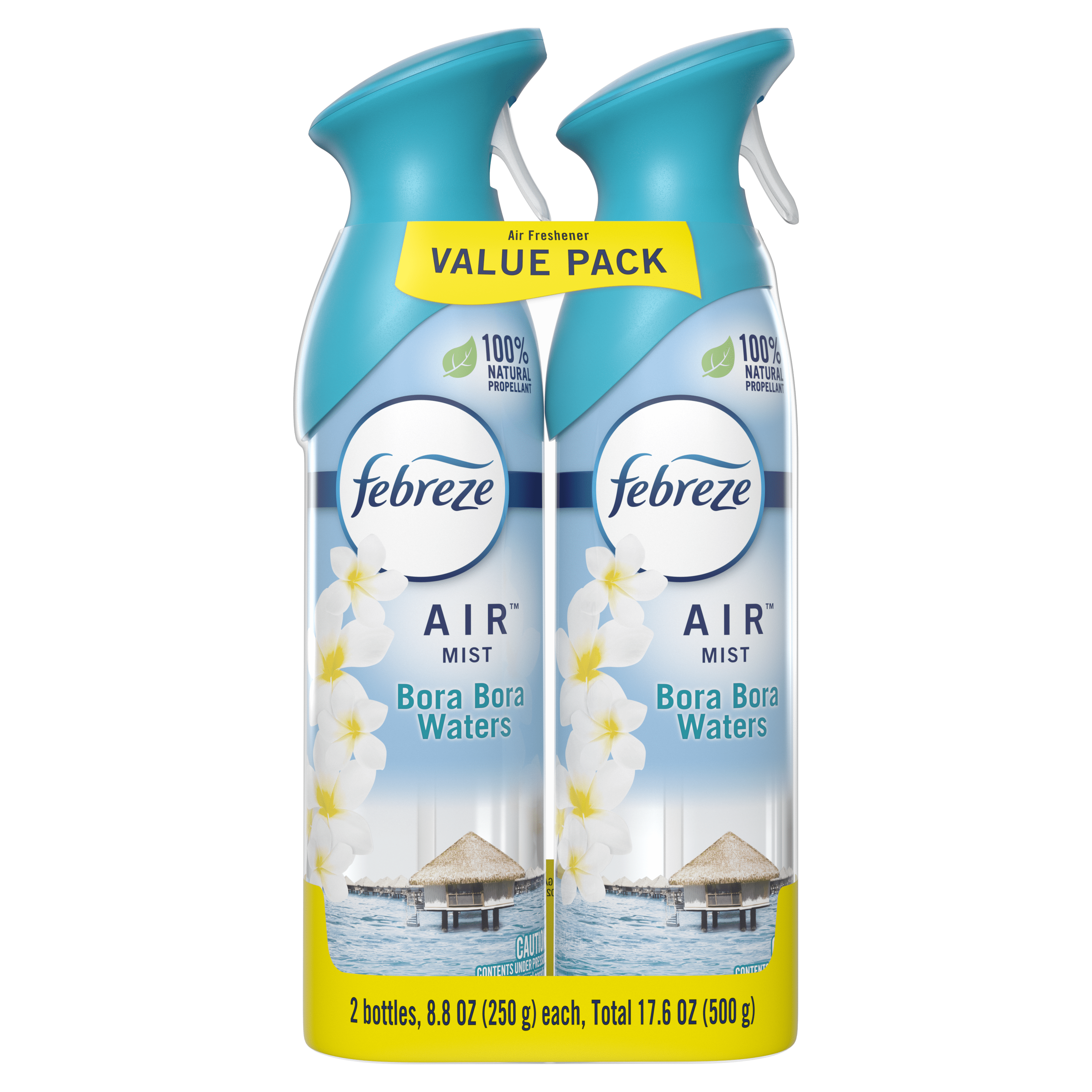 Febreze Air Freshener Spray, Odor-Fighting Room Spray, Bora Bora Waters, 8.8oz, 2 Count