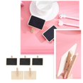 thumbnail image 3 of Fockety Tablero de Mensajes, Clip de Madera, Carteles para Tablero de Mensajes, 50 Piezas, Clip para Pizarra, Mini Clip para Pizarra, Etiqueta de Planta, Clip para Pizarra de Madera para Bodas en Amonsee NO, 3 of 6
