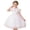 White, variant on Girls Tutu Dress 3D Flower Sparkle Princess Wedding Bridesmaid Party Holiday Tulle Sundress