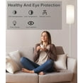 thumbnail image 6 of LED Floor Lamp for Living Room, Dimmable Standing Lamps with Foot Switch,Remote Custom Color Temperature Black Pole Lamp with Lampshade,12W Led Bulb Tall Lamps for Bedroom Office Kid Room, 6 of 14