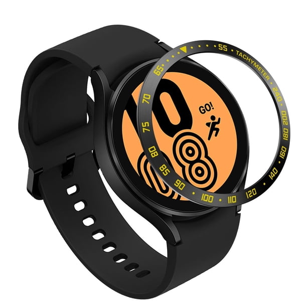 XWSHYW Aparatos Electrónicos Reloj Metálico Compatible con Galaxy Watch4 44 Mm, Carcasa Metálica con Protección Contra Arañazos, Estilo E