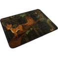 thumbnail image 2 of GZHJMY Entrance Doormat Wild Animal Fox in Jungle Forest Indoor Door Mat Rug Non-Slip Doormat 23.6x15.7 Inch Interlayer Polyester Machine Washable Polyester Fabric, 2 of 5