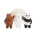 thumbnail image 1 of MINISO We Bare Bears Cartoon Plastic Toothbrush Holde, Wall Mirror Mounted Bathroom Toothbrush Organizer, 1 of 5