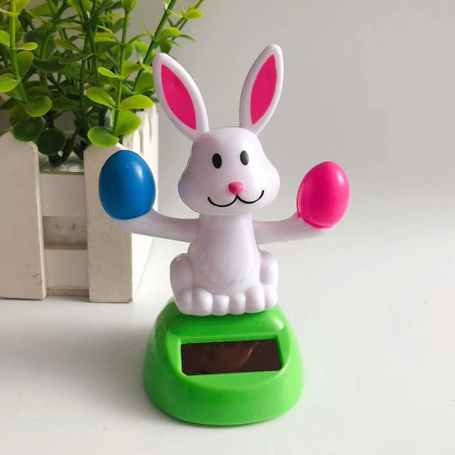 Conejito Bailando Likrtyny con energía solar figura de conejo Auto interior libre de BPA