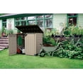 thumbnail image 5 of Keter Store It Out MAX Horizontal Durable Resin Outdoor Storage Shed With Heavy Duty Floor and Locking Latch and Double Doors, Beige, 5 of 13