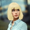 thumbnail image 5 of Short Human Hair Wig for Women Party Carnival Decoration 30cm, 5 of 6