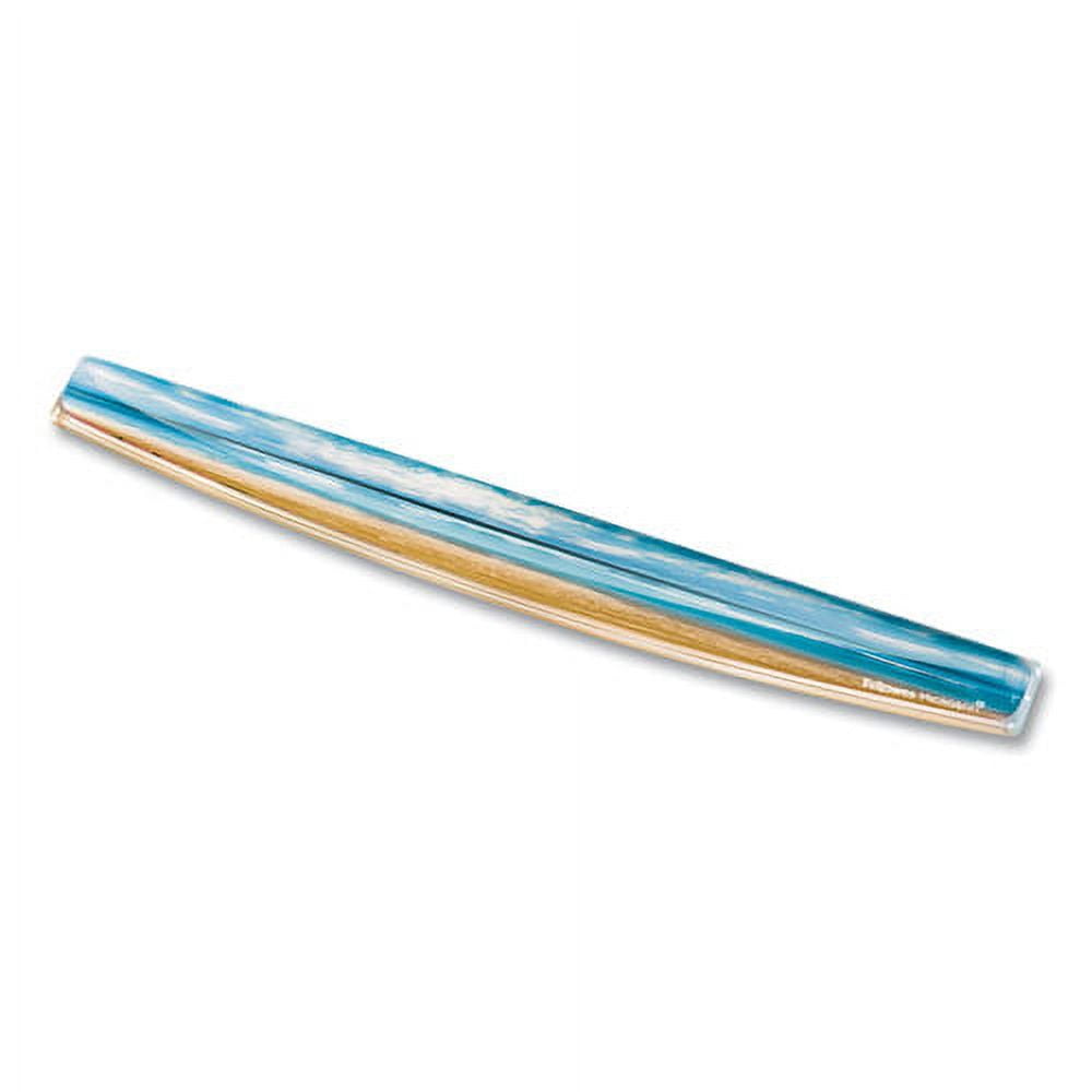 "Photo Gel Keyboard Wrist Rest with Microban Protection, 18.56 x 2.31, Sandy Beach Design | Bundle of 2 Each"