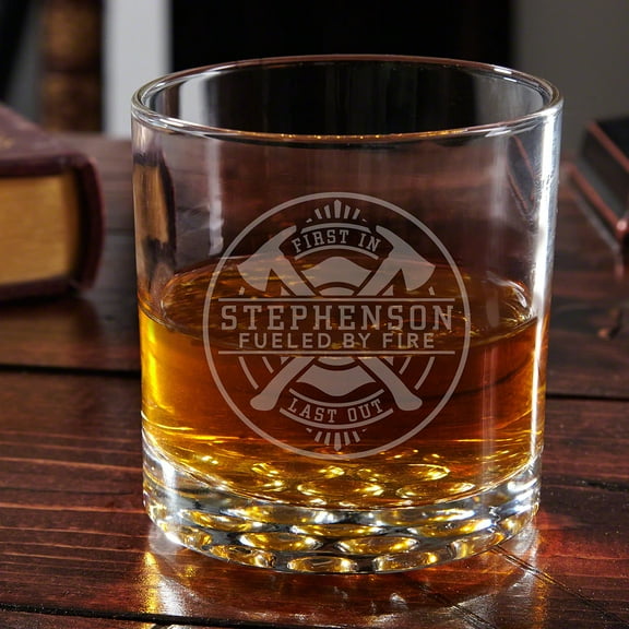 Firefighter Brotherhood Buckman Whiskey Glass