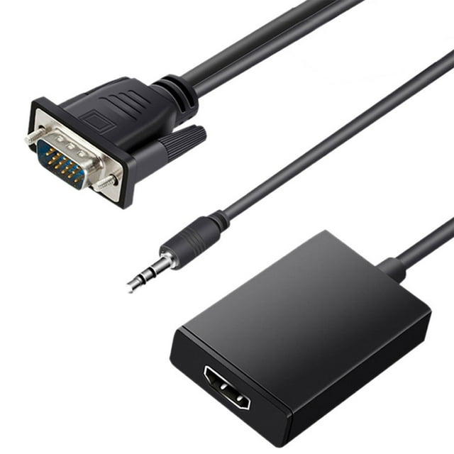 Convertidor de interfaz multimedia VG Ato HD con salida,Adaptador VGA a HD Multimedia VGA para HDT VG Ato HD Adaptador de interfaz multimedia Tecnología avanzada