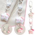 thumbnail image 3 of Five-Pointed Star Hello Kitty Keychain Sweet Cartoon Japanese Style Hanging Cute Girlfriend Gift Jewelry Hanging Jewelry, 3 of 6