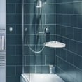 thumbnail image 1 of HEALEEP 2PCS Aluminum Alloy Shower Shelf Waterproof Transparent Acrylic Storage Rack For Bathroom, 1 of 8
