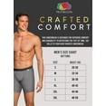 thumbnail image 7 of Fruit of the Loom Men's Crafted Comfort Stretch Boxer Briefs, Regular Leg-Covered Waistband-Assorted, Large, 7 of 7