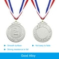 thumbnail image 4 of Uxcell Gold Award Medals, Blank  Style Winner Medals with Neck Ribbon, Silver 15Pcs, 4 of 7