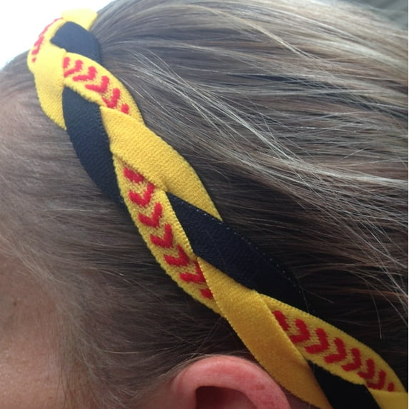 IT'S RIDIC! No Slip Grip/Non-Slip Sports/Athletic Nylon Triple Braided Sports Headband