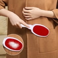 thumbnail image 5 of Lint Brush Ecohintz Double-Sided Lint Removal Brush for Clothes - Garment & Pet Hair Remover, Ergonomic & Reusable, Effortless Fabric Care for Home & Travel, Fabric Cleaner, White, 5 of 9