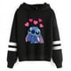 thumbnail image 3 of Y2k dibujos animados Disney Lilo y Stitch sudaderas divertidas mujeres Harajuku lindo Stitch Anime sudadera Manga ropa de calle Sudadera con capucha mujeres niños, 3 of 4