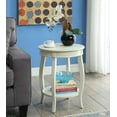 thumbnail image 6 of Gzxs Vintage Side Table in Antique White, 18-Inch Round End Table with Storage Shelf for Living Room, Bedroom, Small Spaces, Accent Small Coffee Table, Easy Assembly, 6 of 6