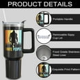 thumbnail image 3 of 40oz Tumbler with Handle - Bigfoot Design, Insulated Cup for Men, Dad - Gifts for Father''s Day, Birthday, Christmas, 3 of 6