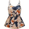 thumbnail image 1 of Camisola peplum con volantes para mujer, cuello en V, sin mangas, espalda descubierta Multi color XXL Extra amplio Multi color XXL Extra amplio Xishao ropa, 1 of 2