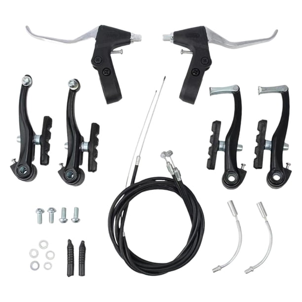 Juego de frenos de bicicleta Cables y externos de freno de bicicleta Pinzas de palanca de frenos para la mayoría de las bicicletas