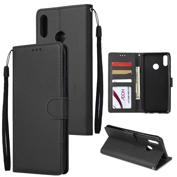 Flip Type Leather Case Phone Protective Cover with 3 Card Position Buckle Design Phone Cover