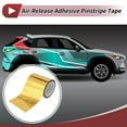 thumbnail image 2 of Unique Bargains Pinstripe Tape 150mmx50m Car Stripes Pinstripe Decals for Car Motorcycle and Boat Racing Stripes DIY Stickers Gold Tone 1 Pcs, 2 of 7