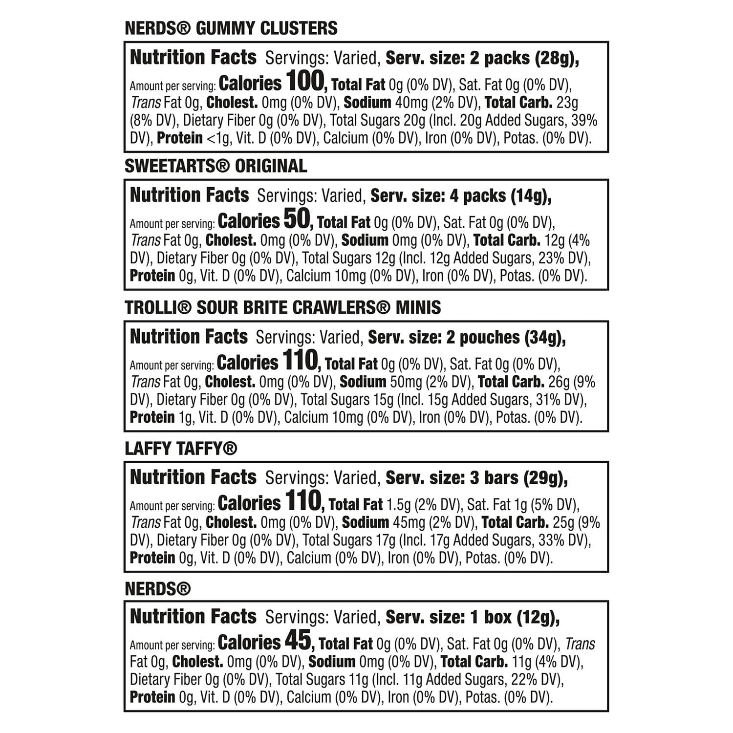 Nerds Assorted Easter Treat Size Mix, 175 ct.