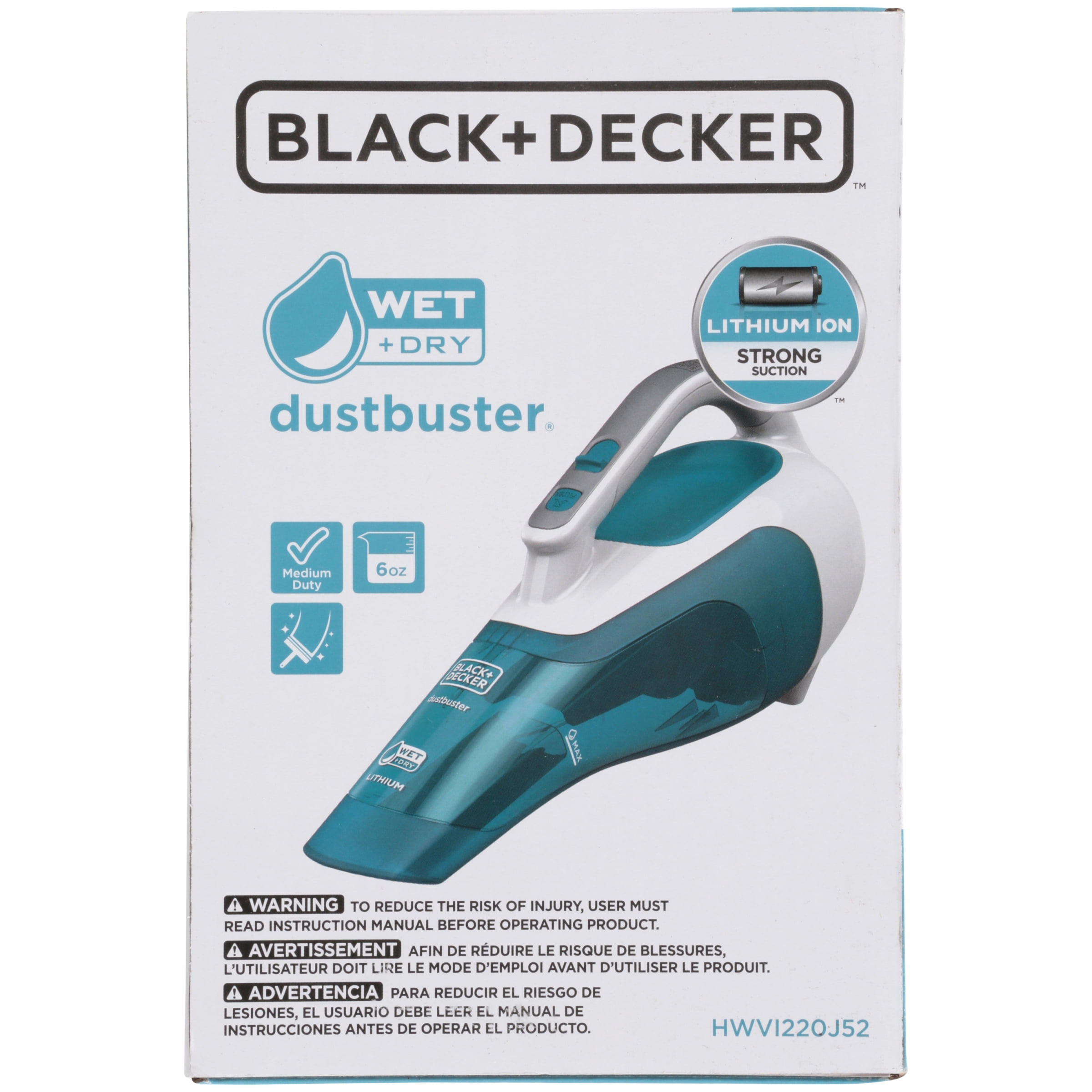 Black & Decker Cordless Wet/Dry Hand Vacuum, Lithium-Ion Battery