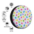 thumbnail image 4 of Naloa Bear And Polka Dot PVC Leather Spare Tire Wheel Cover for Car Truck SUV Camper Trailer Universal Fit many size17 inch, 4 of 6