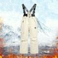 thumbnail image 2 of Pants for Boys Boys Adjustable Thermal Bib Pants With Knee Pads All Weather Outdoor Skiing and Winter Play Trousers for Kids, 2 of 4