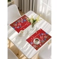 thumbnail image 5 of Independence Day Placemats Set of 4, 4th of July Red Striped Stars Patriotic Placemats for Dining Table, Place Mats for Kitchen Tabletop, Waterproof Wipeable Dining Table Mats Set, 5 of 9