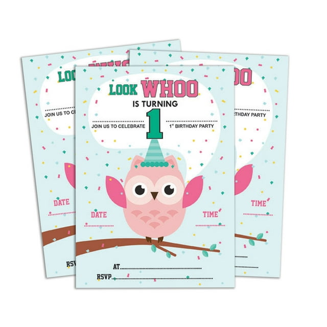 Darling Souvenir Green Birthday Invitation Card Printable Elegant Fill or Write In Blank Party Invites 28 Pcs 5 x 7 Inches