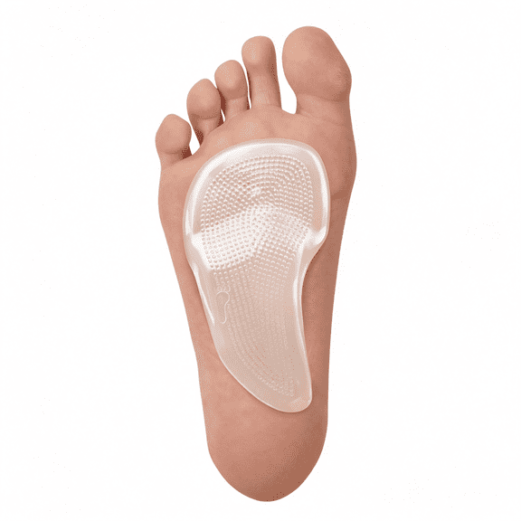 XIRQI Metatarsal&Arch Gel Pads-Ball of Foot Cushion for Metatarsalgia,Morton'S Neuroma&Plantar Fasciitis Relief-Self-Adhesive Reusable-Small W4.5-8,M6-7
