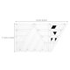 thumbnail image 2 of KAKOWELY Transparent Acrylic Quilting Template Ruler for Sewing with Precise Clear Printed Lines and Trapezoid Shape, 2 of 8