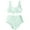 Black, variant on Women Two Piece Push Up Tankini Sets Plus Size Beachwear Swimsuit Bikini