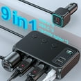 thumbnail image 2 of MUSICOZY Car Cigarette Lighter Adapter Splitter, 9 in 1 Cigarette Lighter USB Charger 3 Socket USB C Car Charger Adapter with Voltmeter 12V/24V Plug Outlet Fast Charging for Phone Laptop Car Devices, 2 of 11