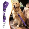 thumbnail image 1 of Pet Safety Harness & Rope in Purple, 66x2 Adjustable Car Seat Belt for Dogs, Travel Safety & Traction, 1 Safety Rope for Xinyat, 1 of 9