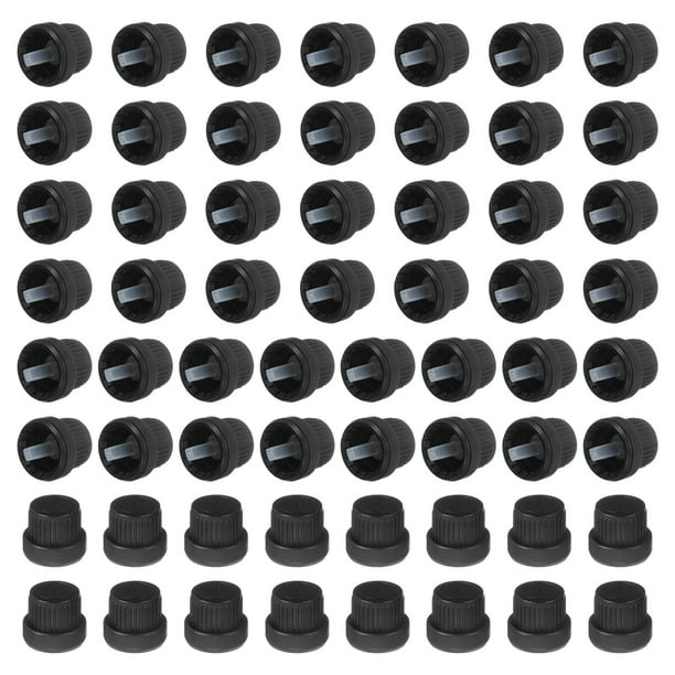 Uxcell 60 Pcs Tapas de Botella de Reemplazo de Plástico para Aceites Esenciales y Cosméticos