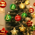 thumbnail image 4 of OUSITAID Christmas String Lights Battery Powered Warm White Lights with Ball Pendant for Festive Home Decoration, 4 of 10