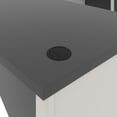 thumbnail image 6 of Atlin Designs Modern Wood U-Shape Home Office Set with Pedestal in Slate Gray, 6 of 8