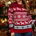 thumbnail image 4 of Suéteres de punto a juego para mamá, papá, niños, Navidad, familia, parejas, suéteres, cálido, grueso, Casual, prendas de punto, aspecto de Navidad, nuevo, invierno, 2023, 4 of 4
