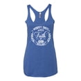 thumbnail image 2 of Wild Bobby Worry Ends When Faith In God Begins Inspirational/Christian Women Tri-Blend Racerback Tank Top, Vintage Royal, Medium, 2 of 5