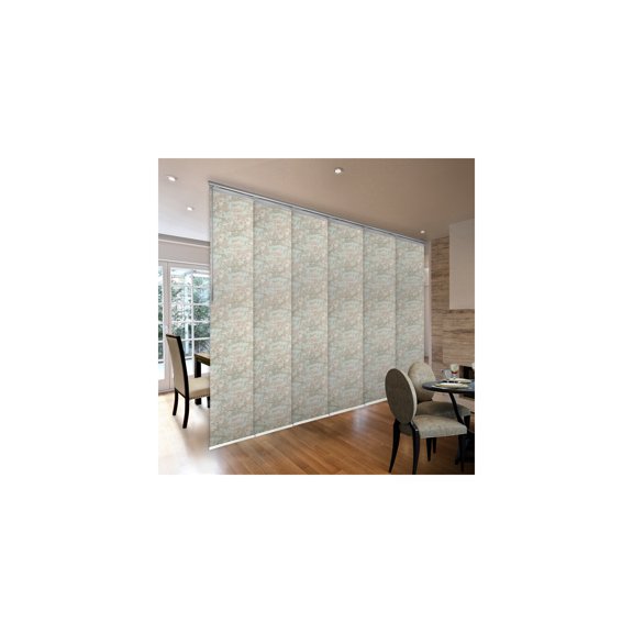 Modern Room Divider PanelsSteel Track SystemAdjustable Width 70-130"Versatile Wall Decor